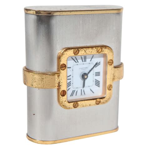 cartier replica wall clock|vintage cartier desk clock.